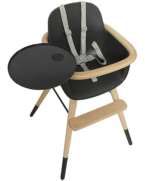 Micuna Ovo Original Timber Plus Evolutive High Chair - Waterwood/Anthracite - Up to 6 Years High Chairs