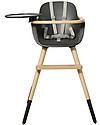 Micuna Ovo Original Timber Plus Evolutive High Chair - Waterwood/Anthracite - Up to 6 Years High Chairs