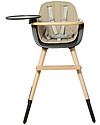 Micuna Ovo Original Timber Plus Evolutive High Chair - Waterwood/Anthracite - Up to 6 Years High Chairs