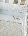 Micuna Textiles for Cododo Cot, Beige Polka Dots - With bumper and bed sheets! Cribs & Moses Baskets