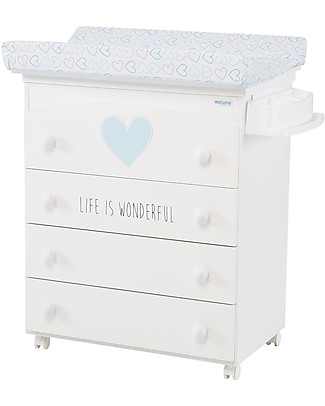 Childhome Changing Station With Drawer White Includes Removable