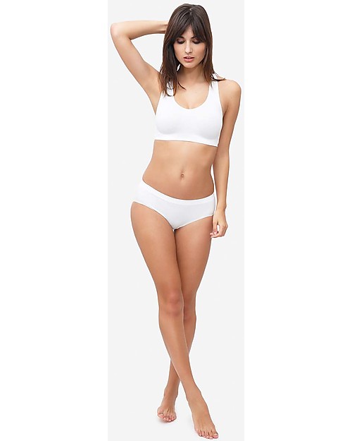 Milker Becky Nursing and Maternity Bra Bamboo- White - Perfect as a sleep bra! Nursing Bras