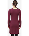 Milker Lis, Maternity and Nursing Dress, Burgundy - Wool Blend Dresses_
