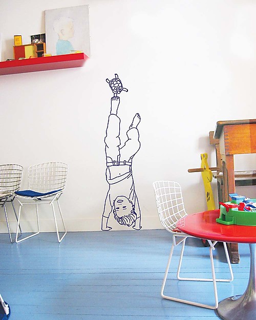 MIMI'lou Sticker in Vinyl - Boy with Turtle Stickers & Stamps Sets