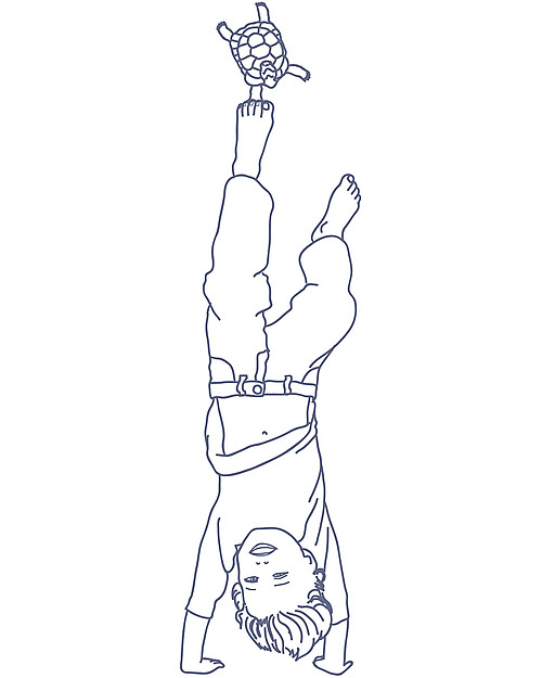 MIMI'lou Sticker in Vinyl - Boy with Turtle Stickers & Stamps Sets