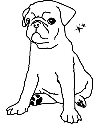 MIMI'lou Sticker in Vinyl - Dog Stickers & Stamps Sets