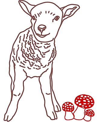 MIMI'lou Sticker in Vinyl - Lamb Stickers & Stamps Sets