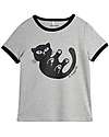 Mini Rodini Baby cat T-Shirt Grey - organic Cotton T-shirts