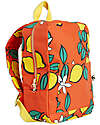 Mini Rodini Backpack - Lemon Red - 100% Organic Cotton Kindergarten Backpacks