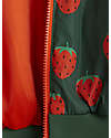 Mini Rodini Baseball Jacket - Strawberries - Green - 100% Recycled Fabric! Jackets