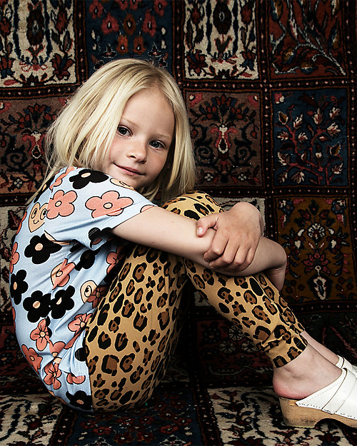 Mini Rodini Basic Leopard Leggings - Organic cotton, eco-friendly! Leggings