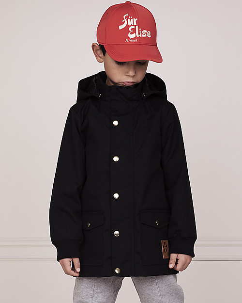 Mini Rodini Black Pico Jacket - Water Resistant and Breathable Waterproof
