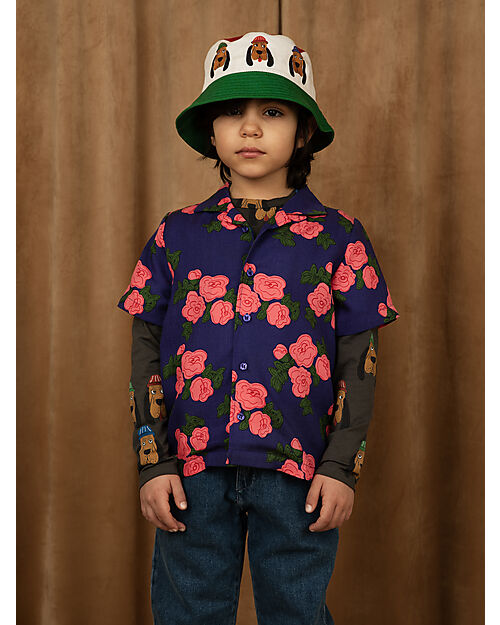 Mini Rodini Bloodhound Bucket Hat - Multi - 100% Organic Cotton GOTS Sunhats
