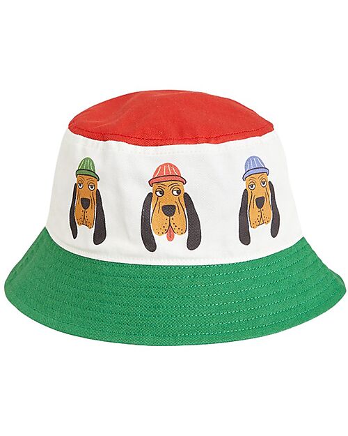 Mini Rodini Bloodhound Bucket Hat - Multi - 100% Organic Cotton GOTS Sunhats