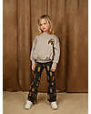 Mini Rodini Bloodhound Flared trousers - Grey - 100% Organic Cotton GOTS Trousers