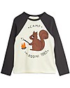 Mini Rodini Camp M.Rodini Raglan Long Sleeves Tee - Squirrel - Organic Cotton Long Sleeves Tops