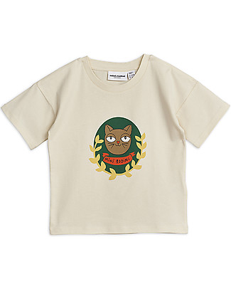 Mini Rodini Cat Badge T-Shirt - 100% Organic cotton T-Shirts And Vests