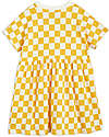 Mini Rodini Check Dress - Yellow and White - 100% Organic Cotton Dresses_