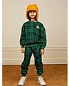 Mini Rodini Check Sweatpants - Green - 100% Organic Cotton Trousers