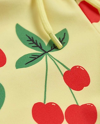 Mini Rodini Cherry lemonade swim pants - yellow - Recycled Fabric Swimming Trunks