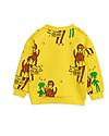 Mini Rodini Cool Monkey Sweater, Yellow - 100% organic cotton Sweatshirts