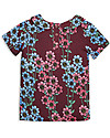 Mini Rodini Daisy Collar T-Shirt, Burgundy - Eco-friendly! T-shirts