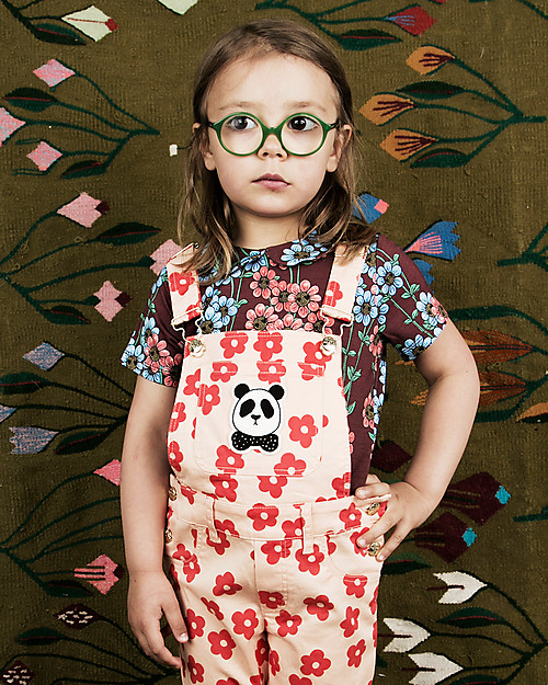 Mini Rodini Daisy Collar T-Shirt, Burgundy - Eco-friendly! T-shirts