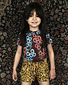 Mini Rodini Daisy Collar T-Shirt, Burgundy - Eco-friendly! T-shirts