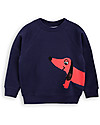 Mini Rodini Dog Sweater, Navy - 100% organic cotton Sweatshirts