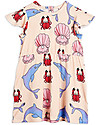 Mini Rodini Dolphin Dress with Short Wing Sleeves - Elasticated Lyocell Dresses_