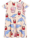 Mini Rodini Dolphin Dress with Short Wing Sleeves - Elasticated Lyocell Dresses_