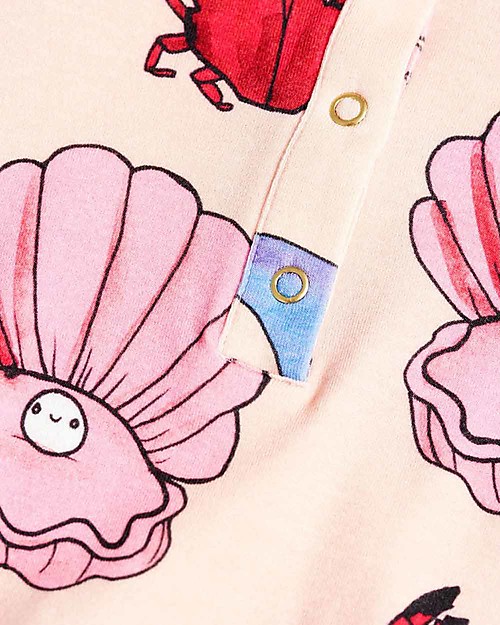 Mini Rodini Dolphin Dress with Short Wing Sleeves - Elasticated Lyocell Dresses_