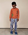 Mini Rodini Donkey and Cactus Sweater, Orange - 100% organic cotton Sweatshirts