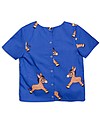 Mini Rodini Donkey T-Shirt, Blue - 100% Organic cotton Bluse