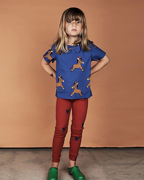 Mini Rodini Donkey T-Shirt, Blue - 100% Organic cotton Bluse