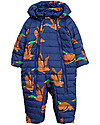 Mini Rodini Ducks Insulator Baby Overall, Navy - 100% Recycled Fabric Coats