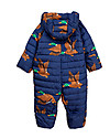 Mini Rodini Ducks Insulator Baby Overall, Navy - 100% Recycled Fabric Coats