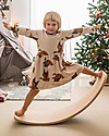 Mini Rodini Ducks Long Sleeved Dress, Beige - Elasticated Organic Cotton Dresses_