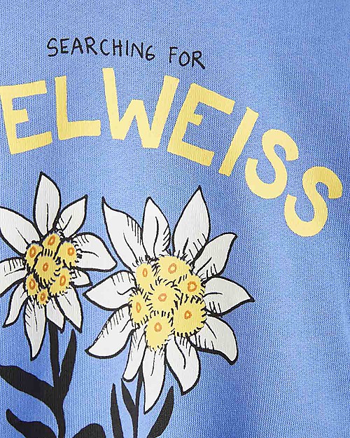 Mini Rodini Edelweiss Sweatshirt - Blue - 100% Organic Cotton Sweatshirts