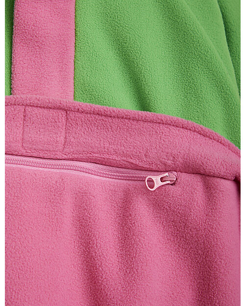 Mini Rodini Fleece Zip Pullover - Pink - 100% Recycled Polyester Jumpers