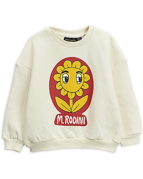 Mini Rodini Flower Badge Sweatshirt - 100% Organic Cotton Sweatshirts