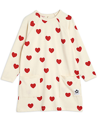 Mini Rodini Hearts Long Sleeves Dress Dresses