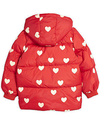 Mini Rodini Hearts Pico Puffer Jacket - 100% Recycled Fabric - Water Resistant Coats