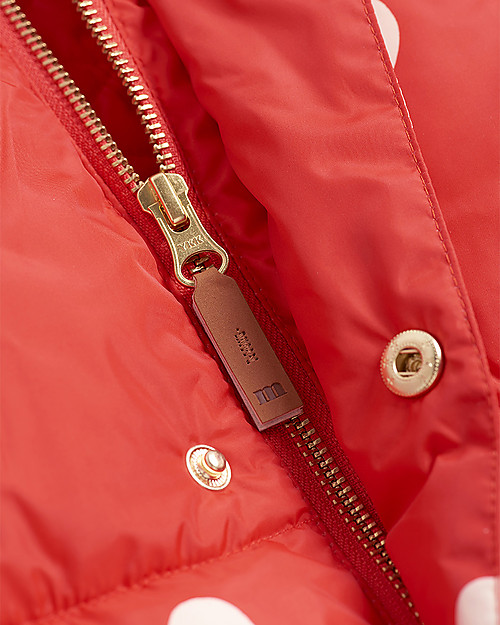 Mini Rodini Hearts Pico Puffer Jacket - 100% Recycled Fabric - Water Resistant Down Jacket
