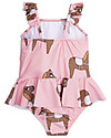 Mini Rodini Horse Skirt Swimsuit, Pink - UPF 50+ Swimsuits