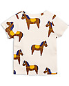 Mini Rodini Horses T-Shirt, Yellow - 100% Organic cotton T-shirts