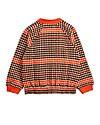 Mini Rodini Houndstooth Baseball Cardigan, Red - 100% organic cotton Sweatshirts