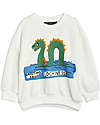 Mini Rodini Loch Ness Sweatshirt - White - Organic Cotton Sweatshirts