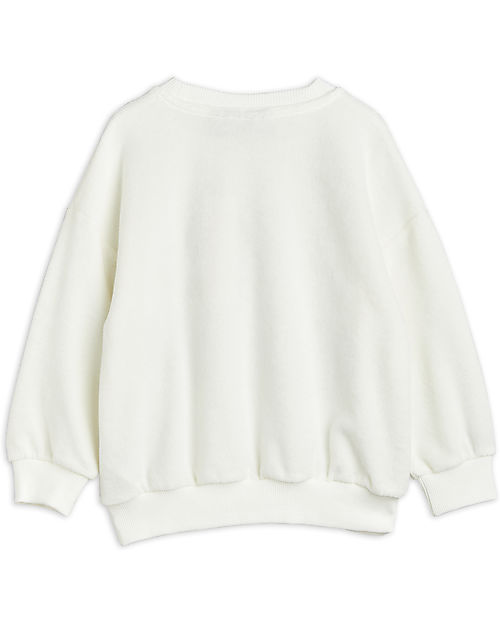 Mini Rodini Loch Ness Sweatshirt - White - Organic Cotton Sweatshirts