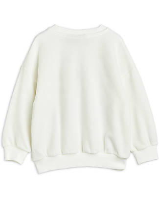 Mini Rodini Loch Ness Sweatshirt - White - Organic Cotton Sweatshirts